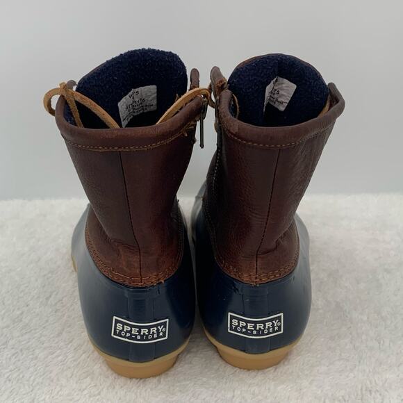 Sperry Top Sider Women's Sz. 9 Duck Boots Blue Waterproof Zip STS91175 Rubber - Picture 4 of 12